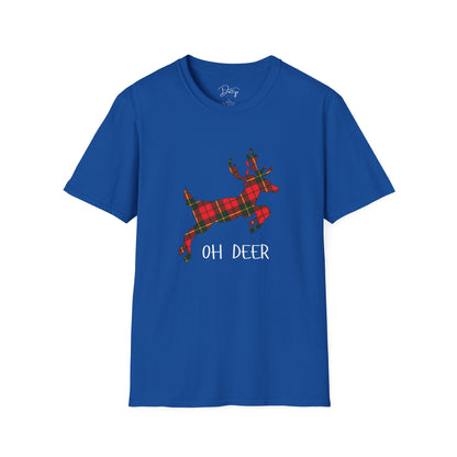 Tartan Oh Deer Christmas T-Shirt