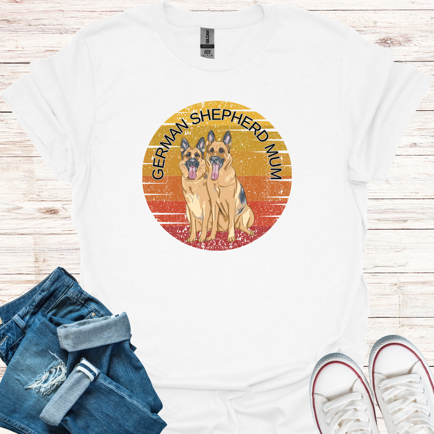 German Shepherd Mum T-Shirt