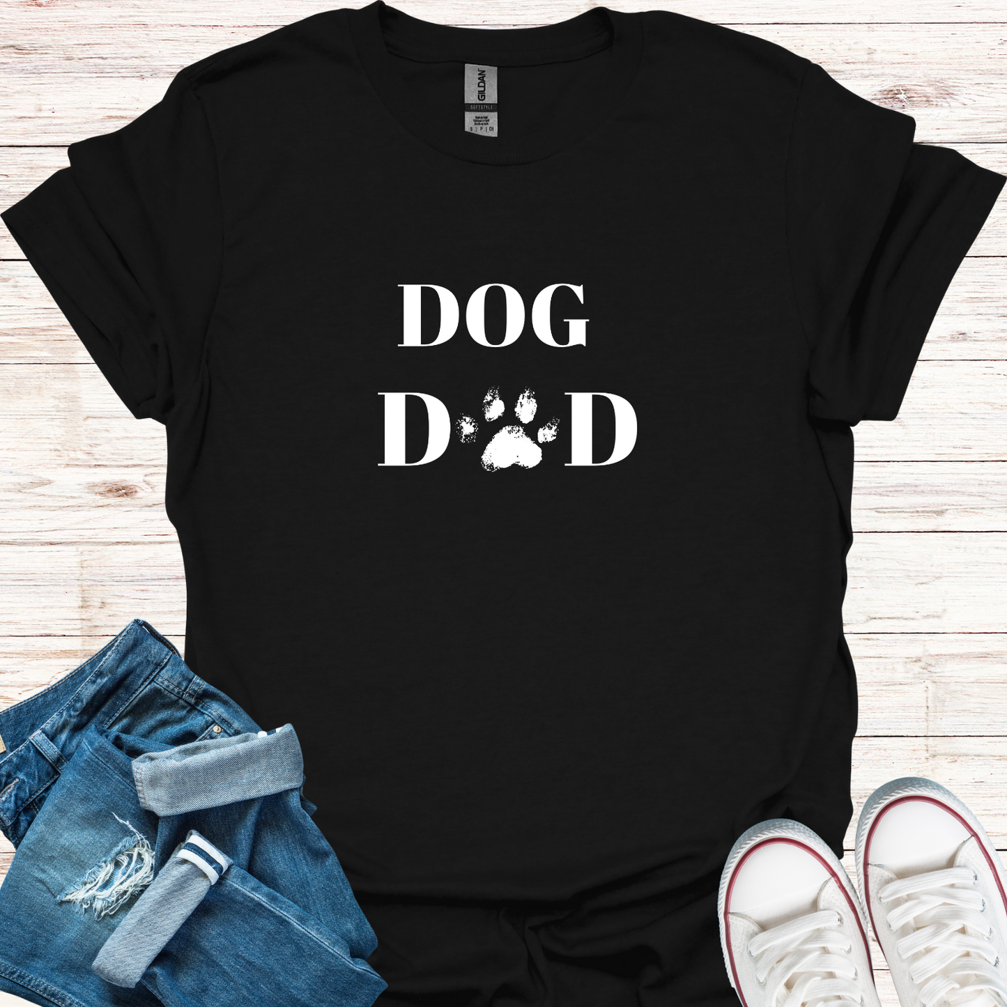 Dog Dad Paw T-Shirt