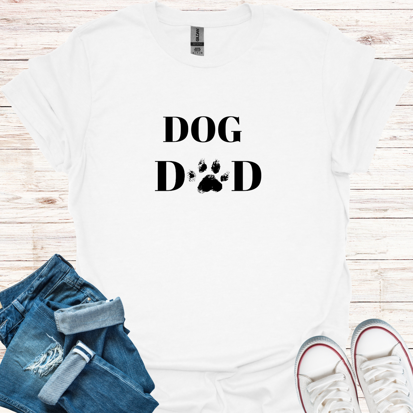 Dog Dad Paw T-Shirt