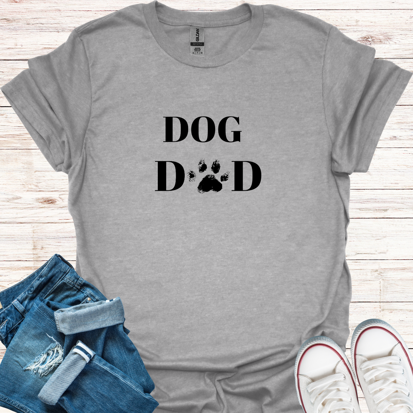 Dog Dad Paw T-Shirt