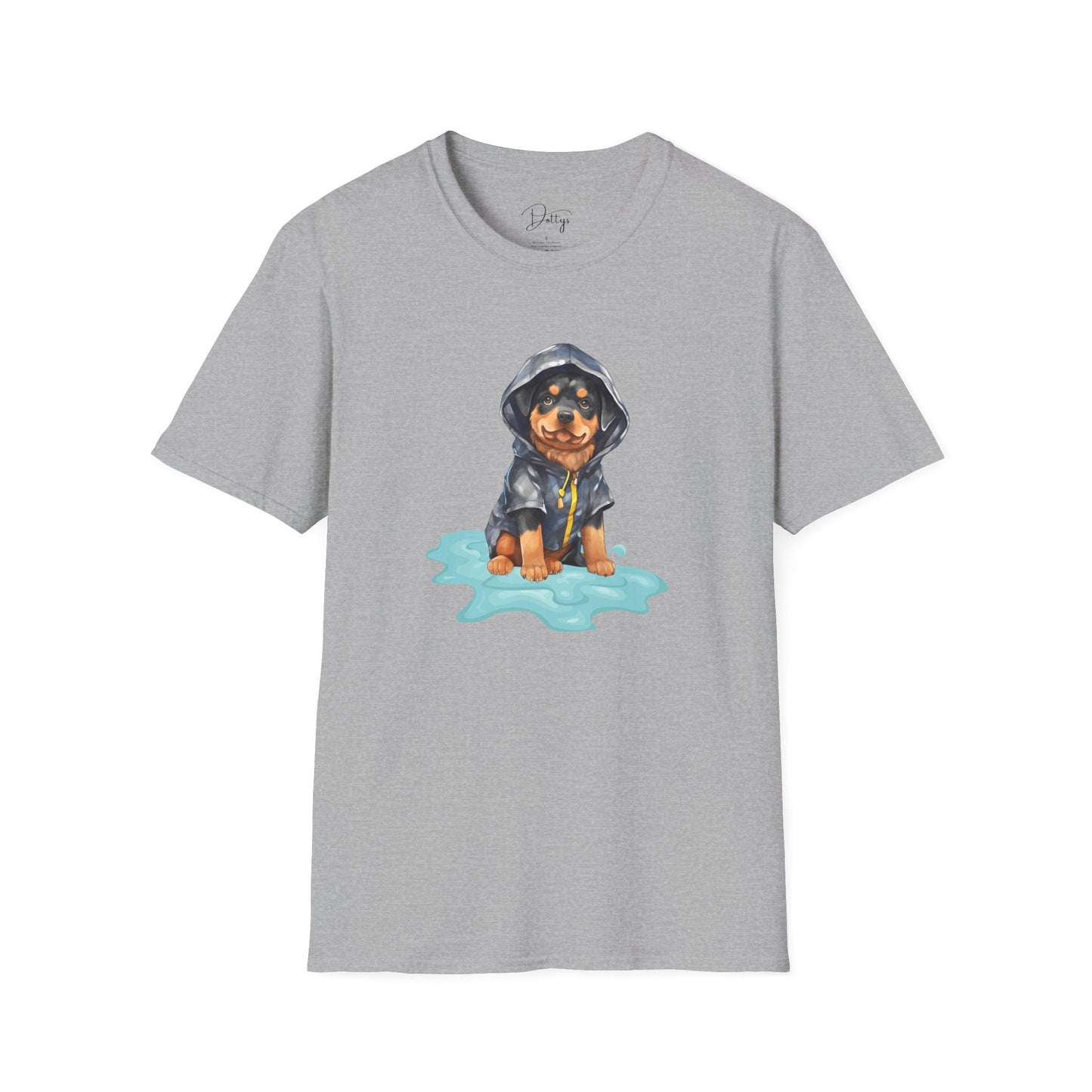 Rottweiler In A Raincoat T-Shirt