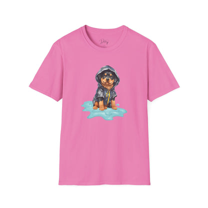 Rottweiler In A Raincoat T-Shirt