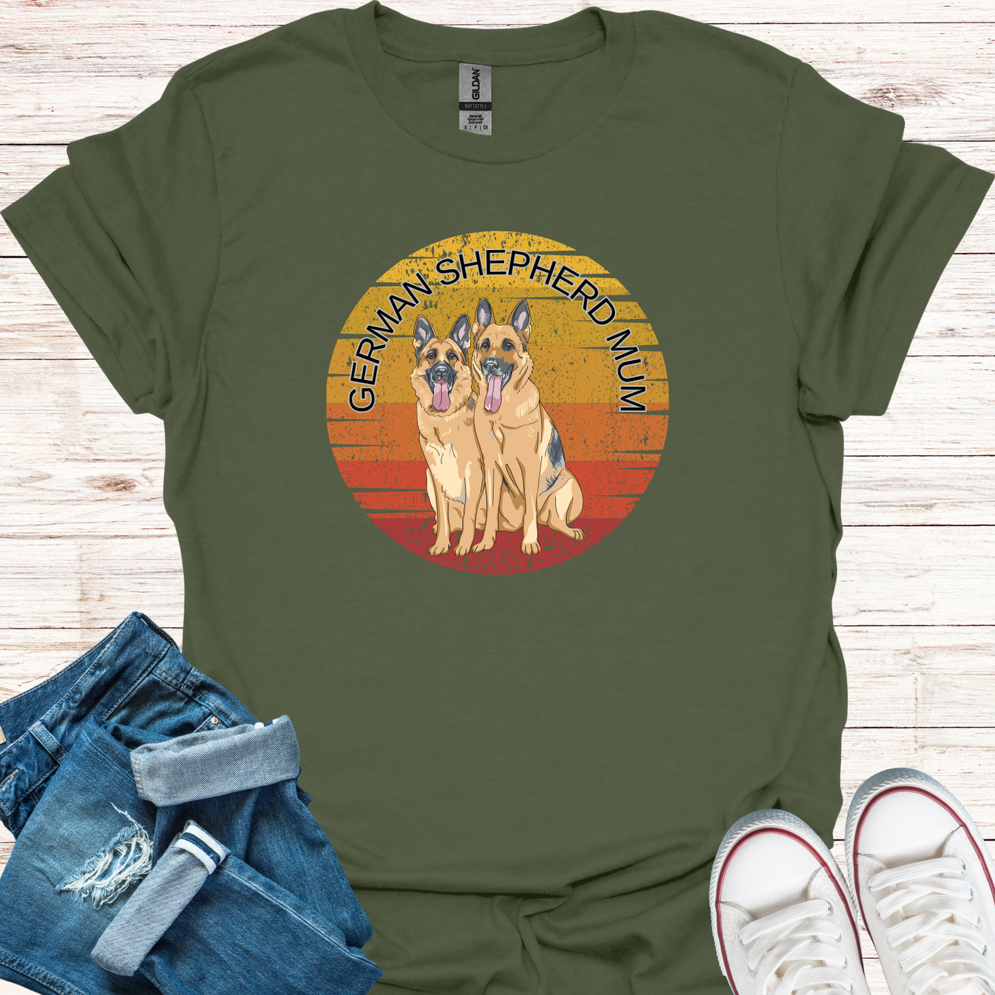 German Shepherd Mum T-Shirt