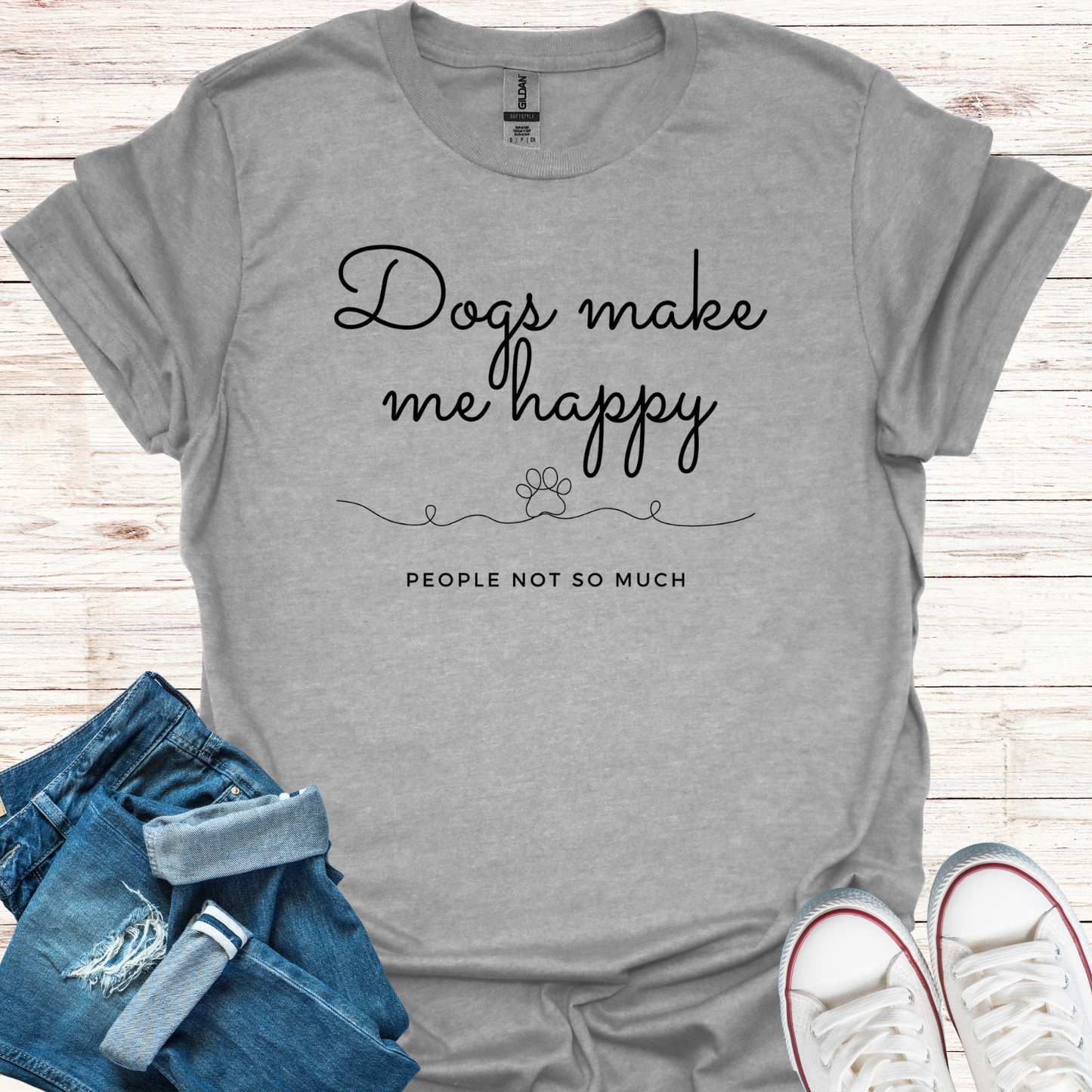 Dogs Make Me Happy T-Shirt