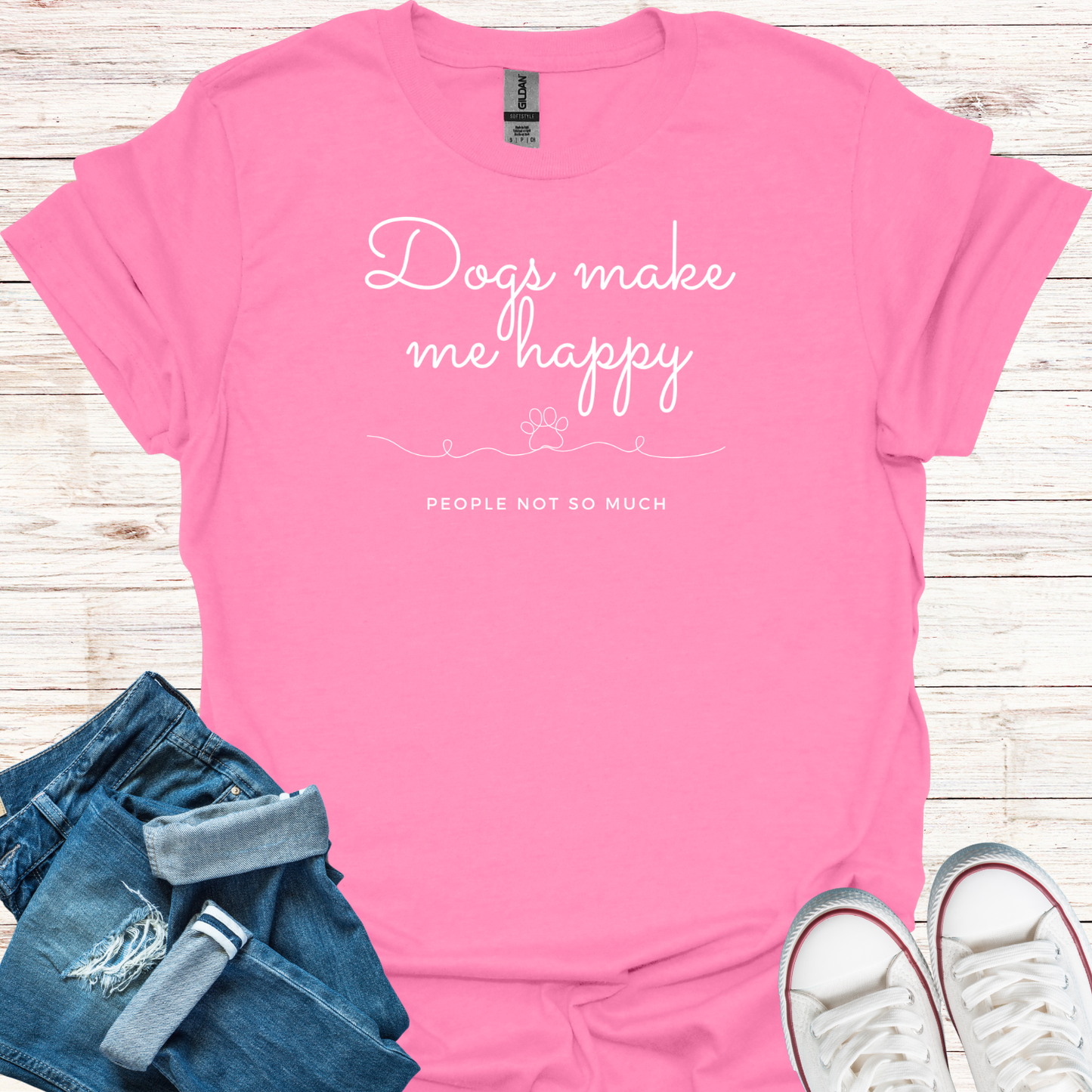 Dogs Make Me Happy T-Shirt