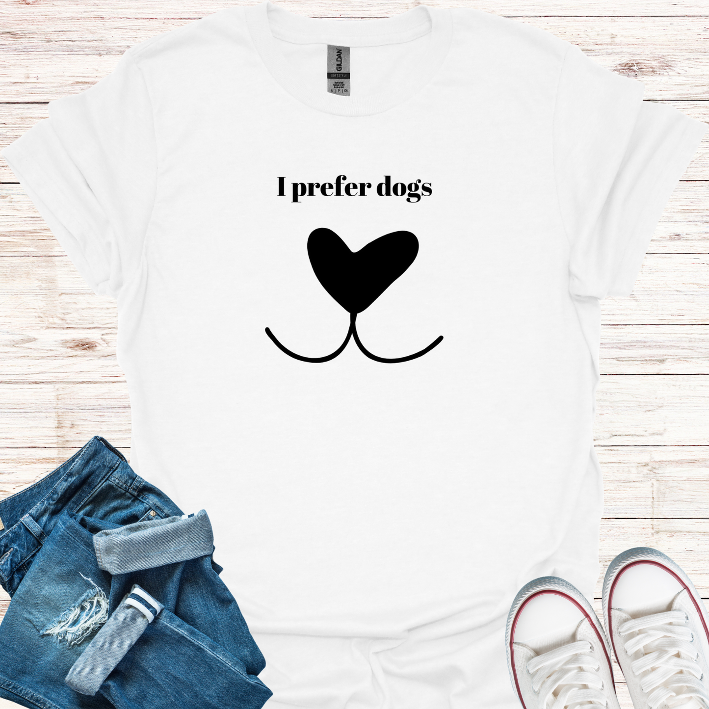 I Prefer Dogs T-Shirt