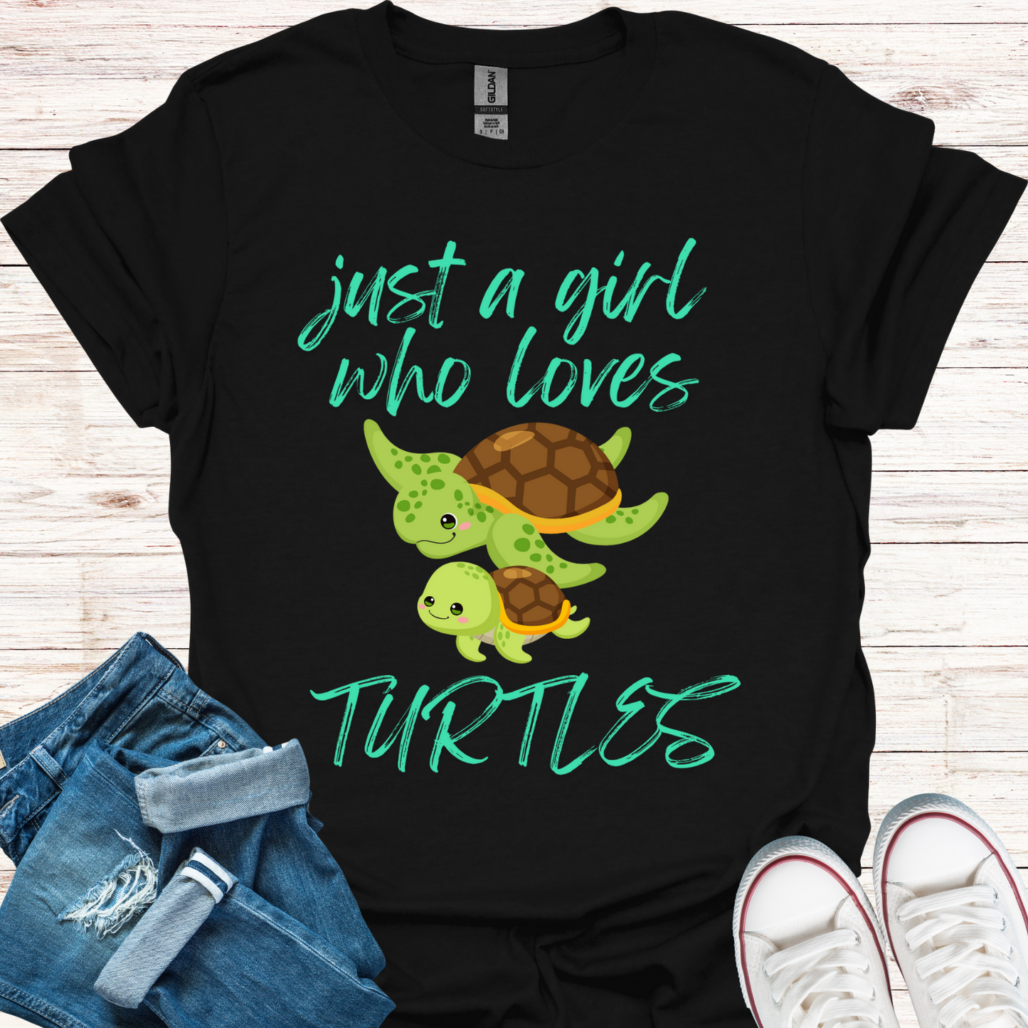 Just A Girl Who Loves Turtles T-Shirt