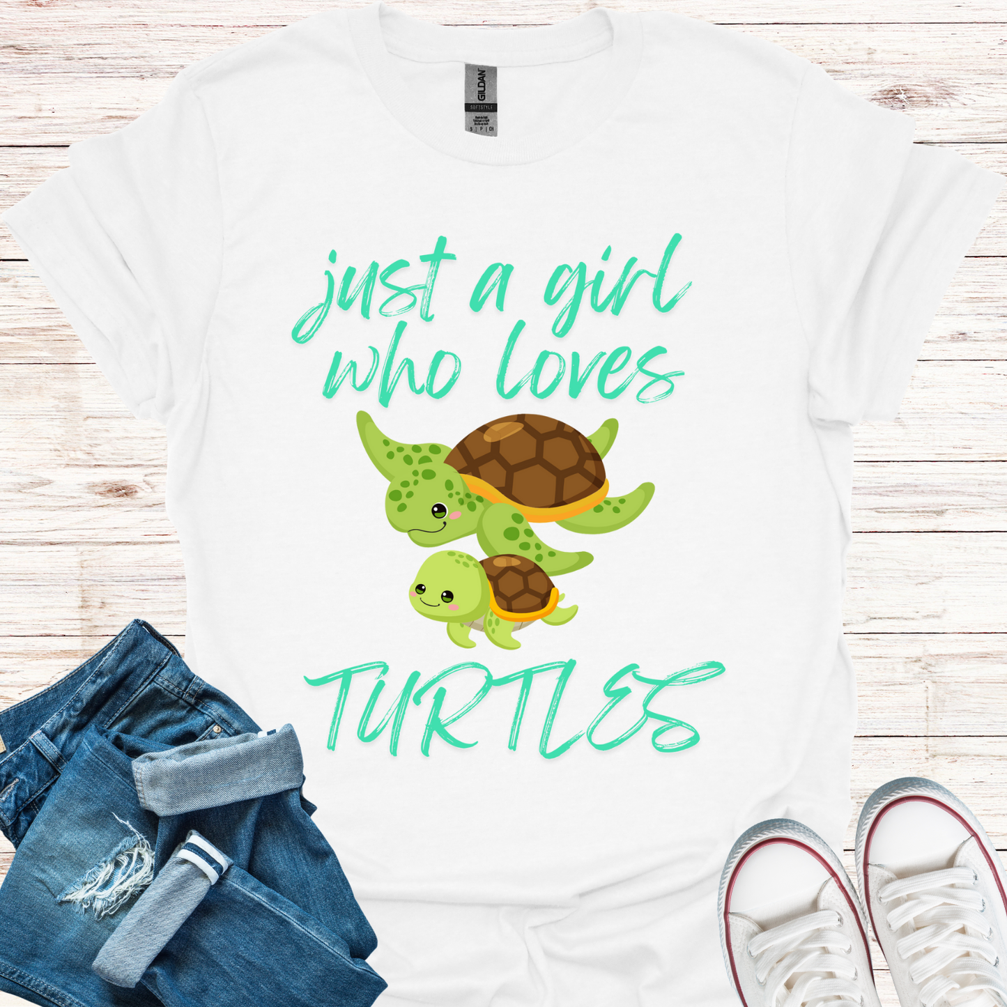 Just A Girl Who Loves Turtles T-Shirt