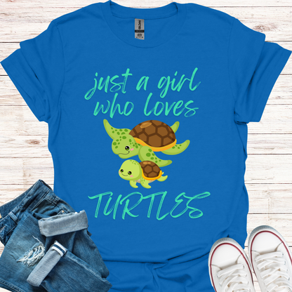 Just A Girl Who Loves Turtles T-Shirt