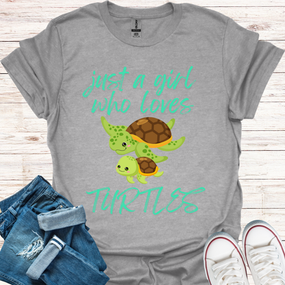 Just A Girl Who Loves Turtles T-Shirt