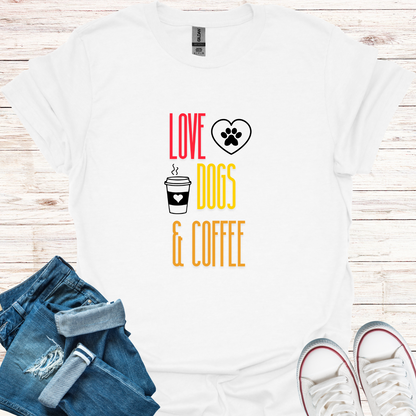 Love, Dogs & Coffee T-Shirt