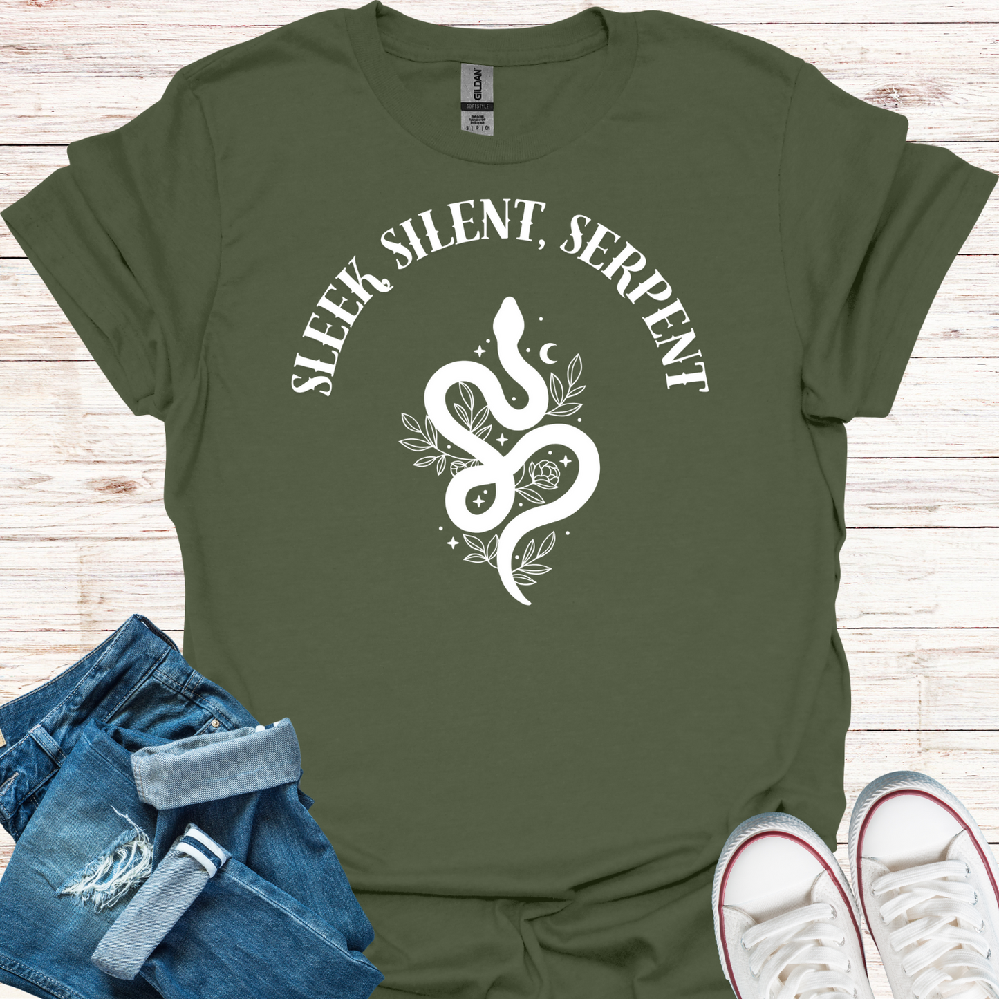 Sleek, Silent, Serpent T-Shirt