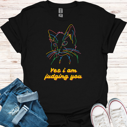 Funny Judgy Cat T-Shirt