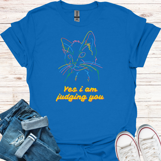 Funny Judgy Cat T-Shirt