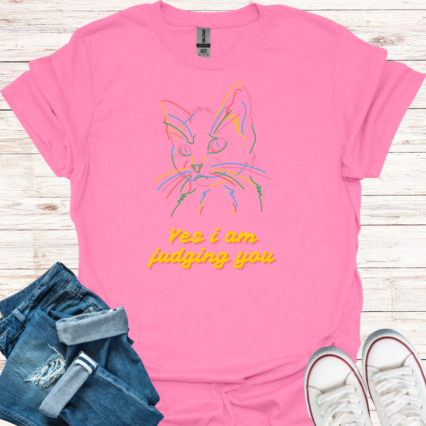 Funny Judgy Cat T-Shirt